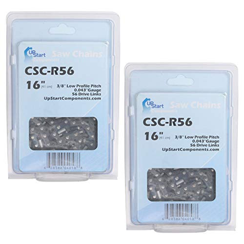 UpStart Components 2-Pack 16-Inch Chainsaw Chain Replacement for Greenworks 40V G-Max DigiPro Brushless