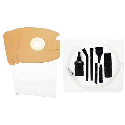 Upstart Battery 3 Replacement for Eureka Mighty Mite 3676B Vacuum Bags with 7-Piece Micro Vacuum Attachment Kit - Compatible with Eureka Style MM Vacuum Bags
