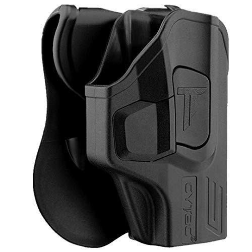CYTAC OWB Holster for Glock 26 27 33 -Gen 1-4- - Index Finger Released Adjustable Cant Autolock Outside Waistband Carry Silicone Pad Paddle Matte Finish -RH CYTAC OWB Holster for Glock 26 27 33 -Gen 1-4- - Index Finger Released Adjustable Cant Autolock Outside Waistband Carry Silicone Pad Paddle Matte Finish -RH