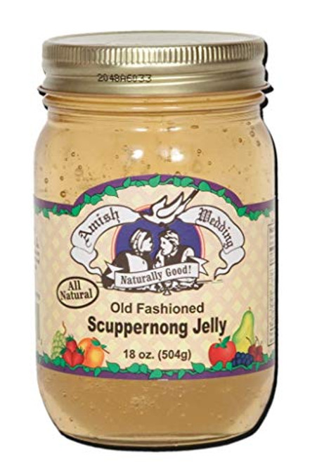 Amish Wedding Old Fashioned Scuppernong Jelly 18 oz. -405g- Jars -2 Jars-