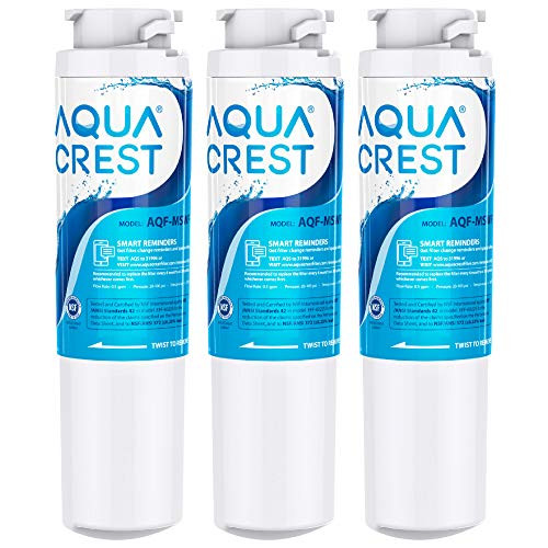 AQUA CREST MSWF Refrigerator Water Filter Replacement for GE MSWF 101820A 101821B RWF1500A Pack of 3