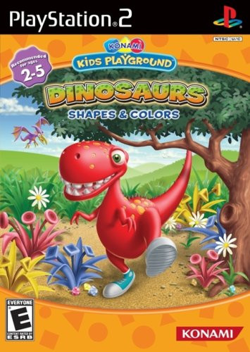 Konami Kids Playground- Dinosaurs Shapes  and  Colors - PlayStation 2