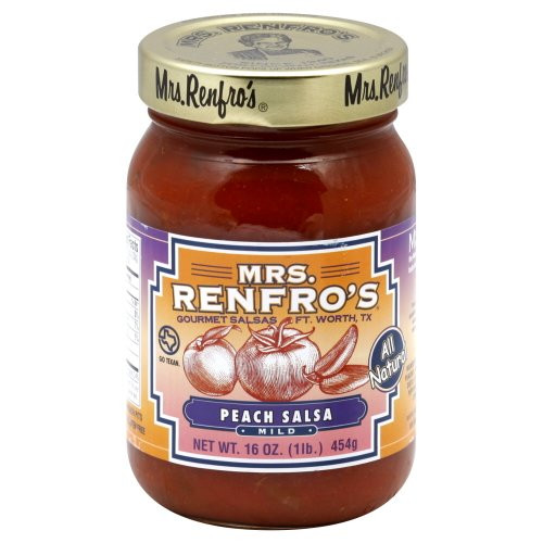 Mrs. Renfro's Salsa Peach Gourmet 16.0 OZ-Pack of 3-