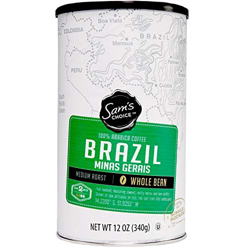 Sam's Choice Single Source Whole Bean Coffee 12oz (Brazil Minas Gerais)