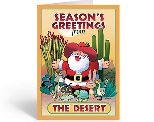 Western Christmas Card - 18 Cards and Envelopes - Desert Greetings Western Christmas Card - 18 Cards and Envelopes - Desert Greetings