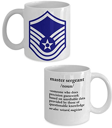 US Air Force Master Sergeant Definition Funny Military E-7 Coffee Mug Veteran Idea