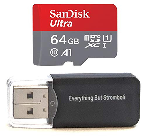 64GB Memory Card for GoPro Hero 4 Black/Silver - Sandisk Ultra 64G Micro SDXC Micro SD UHS-1 TF Class 10 for Hero4 Silver Edition / Hero4 Black Edition w/Everything But Stromboli Memory Card Reader