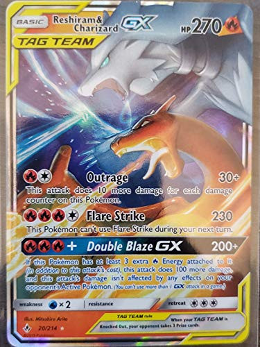 Reshiram  and  Charizard Tag Team GX - 20-214 - Ultra Rare - Unbroken Bonds