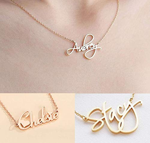 Handmade Name Necklace Personalized Stainless Steel Custom Thick Necklaces with Any Name Customized Dainty Gothic Necklace Jewelry Gift for Christmas Customized Nameplate Pendant Gift for Mother Handmade Name Necklace Personalized Stainless Steel Custom Thick Necklaces with Any Name Customized Dainty Gothic Necklace Jewelry Gift for Christmas Customized Nameplate Pendant Gift for Mother
