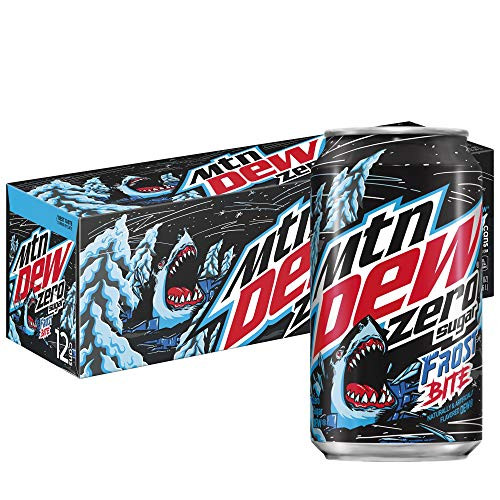 Mountain Dew Zero Frost Bite 12 oz Cans 12 Pack