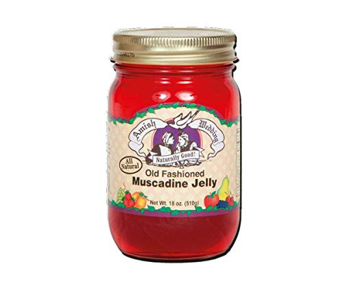Amish Wedding Old Fashioned Muscadine Grape Jelly TWO 18 oz. Jars Amish Wedding Old Fashioned Muscadine Grape Jelly TWO 18 oz. Jars