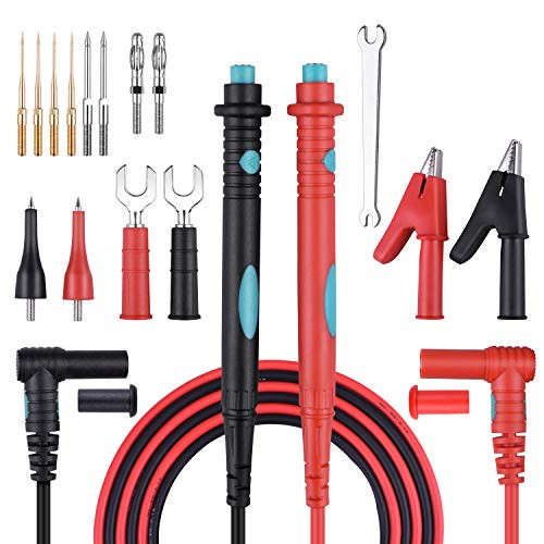 ETEPON Multimeter Test Leads 16pcs Digital Multimeter Test Leads Multimeters Electricians School Lab