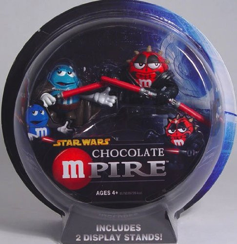 STAR WARS COLLECTOR CHOCOLATE MPIRE M and M COUNT DOOKU DARTH MAUL