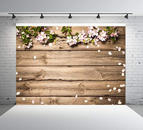 CYLYH 7X5ft Happy Valentine's Day Photography Background Wood Backdrops Wedding Photo Backdrop Studio Prop D124