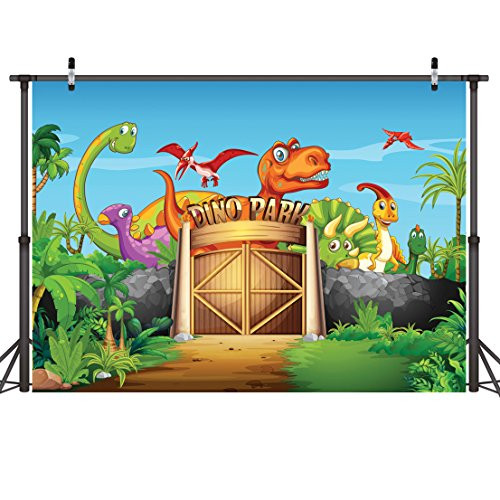 LYWYGG 7x5ft Thin Vinyl Dinosaur Park Photography Backdrops Backdrop Photo Background Kids Photo Studio Props Children Birthday Baby Shower Photo Booth Newborn Photography Props CP-27 LYWYGG 7x5ft Thin Vinyl Dinosaur Park Photography Backdrops Backdrop Photo Background Kids Photo Studio Props Children Birthday Baby Shower Photo Booth Newborn Photography Props CP-27