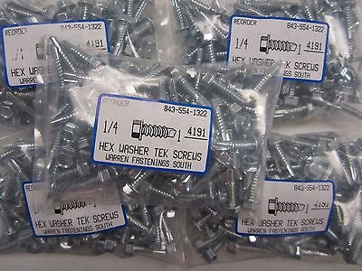 -500- Hex Washer Head 1-4 X 1 Self-Drilling Tek Screw Ihw 14