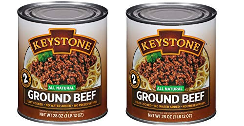 Keystone Meats All Natural Ground Beef 28 Ounce-2-Pack-
