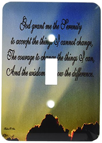 3dRose LLC lsp_9200_1 The Serenity Prayer, Single Toggle Switch