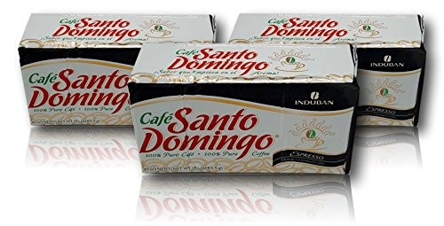 Cafe Santo Domingo Espresso Ground Coffee 10 oz Brick -3Pack-