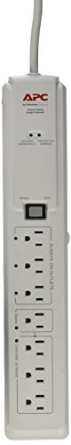 APC 7-Outlet Surge Protector 1020 Joules SurgeArrest -P7GB-White