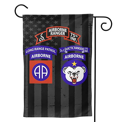 LEILEIflag O Company Arctic Ranger 75th Infantry Airborne with American Flag Garden Flag Home Flag Outdoor Flags