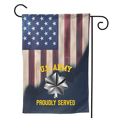 LEILEIflag Us Army O-5 Lieutenant Colonel O5 LTC Field Officer Rank with American Flag Home Flag Outdoor Flag Garden Flag Double Sided Flag