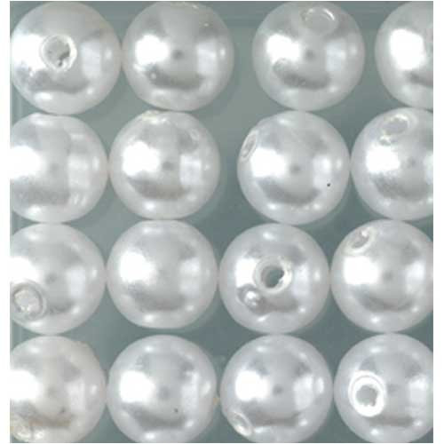 Efco Wax Beads ø 4 mm 100 pcs 5x5x2 cm White Opaque
