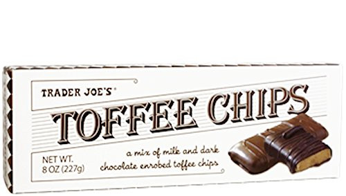 Trader Joe's Toffee Chips 8 Oz -Pack of 4-