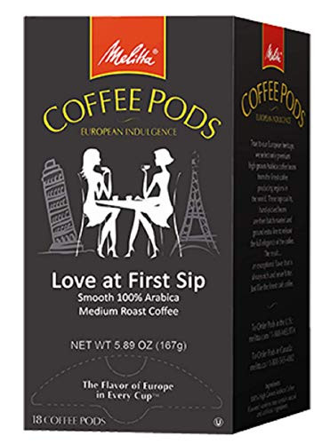 Melitta - Medium Roast Coffee Pods Love at First Sip 18 Pods-Box --- Sold as 2 Packs of - 18 - - - Total of 36 Each