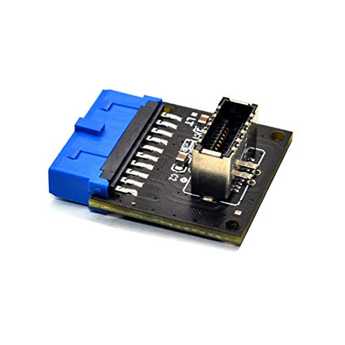 JMT USB 3.1 Front Panel Socket to USB 3.0 20Pin Header Male Extension Cable Adapter for Motherboard Card 20P USB to Type-E Connector -5 Pcs-