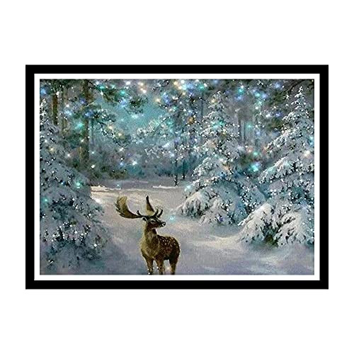 Pintura De Diamante 5D Paisajismo DIY Flor Rosa De Color Bordado De Diamantes Hecho A Mano De Punto De Cruz Kit De Navidad O 50X70Cm