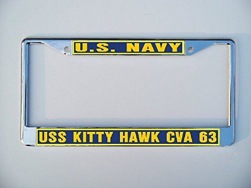 C  and  K Distributing USS Kitty Hawk CVA 63 License Plate Frame