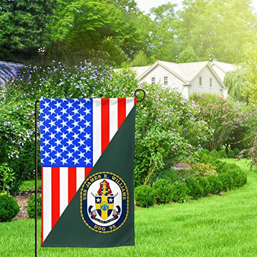 XIAYANGqi USS James E Williams DDG-95 Garden Flag Home Flag Outdoor Flags Double Sided Flag