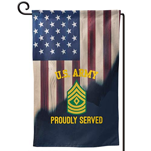 XIAYANGqi US Army E-8 First Sergeant E8 1Sg Garden Flag Home Flag Outdoor Flags Double Sided Flag