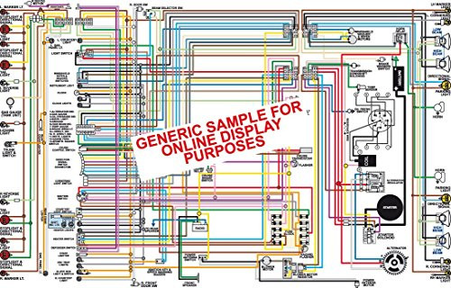 Full Color Laminated Wiring Diagram FITS 1981 Chevy Camaro 11X17 Wiring Diagram