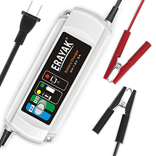 6V 12V Car Battery Maintainer 3A Fully Automatic Trickle Charger Portable Battery Charger