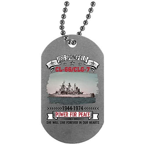 Morgan Schai USS Springfield CLG 7 Us Navy Veteran Silver Dog Tag