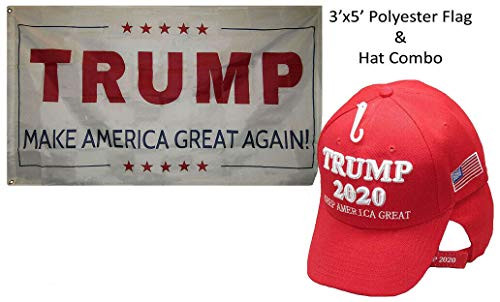 K's Novelties 3x5 Trump Make America Great Again White and Trump 2020 Keep America Great Red Hat K's Novelties 3x5 Trump Make America Great Again White and Trump 2020 Keep America Great Red Hat