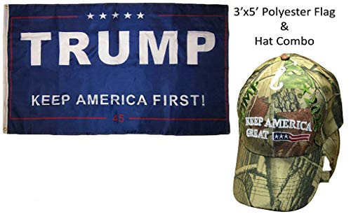 K's Novelties 3'x5' Trump Keep America First 45 Blue and Trump 2020 Keep America Great Camo Hat K's Novelties 3'x5' Trump Keep America First 45 Blue and Trump 2020 Keep America Great Camo Hat