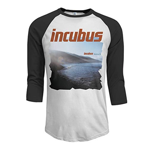 JeremiahR Incubus Morning View Men's 3-4 Sleeve Raglan Baseball T-Shirt Black XL