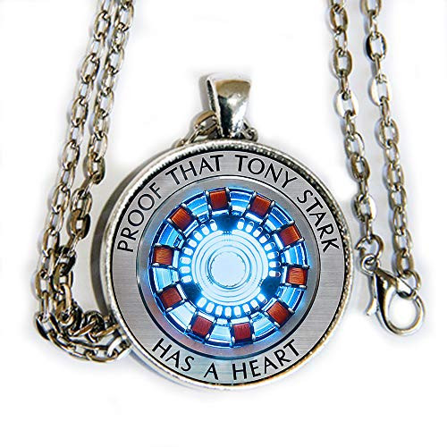 Iron Man Arc Reactor"Proof that Tony Stark has a Heart" pendant necklace
