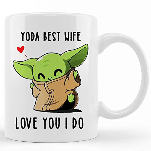 Yoda Best Wife Mug Love You I Do Mug Ceramic Novelty Coffee Mugs 11oz 15oz Tea Cup Funny Words Gift Present Mug For Birthday Christmas Thanksgiving Festival Yoda Best Wife Mug Love You I Do Mug Ceramic Novelty Coffee Mugs 11oz 15oz Tea Cup Funny Words Gift Present Mug For Birthday Christmas Thanksgiving Festival