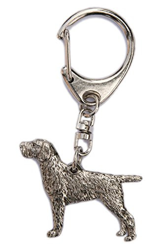 German Wire Haired Pointer Made in U.K Artistic Style Dog Key Ring Collection