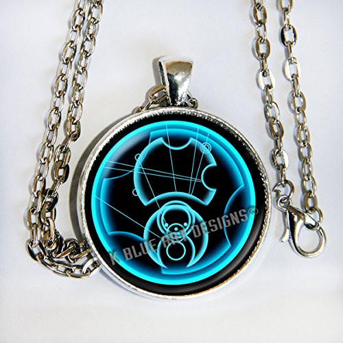 Doctor Who says Hello Sweetie in Gallifreyan - necklace - Dr Who - HM Doctor Who says Hello Sweetie in Gallifreyan - necklace - Dr Who - HM