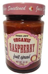 Trader Joe's Organic Raspberry Fruit Spread 2 Pack