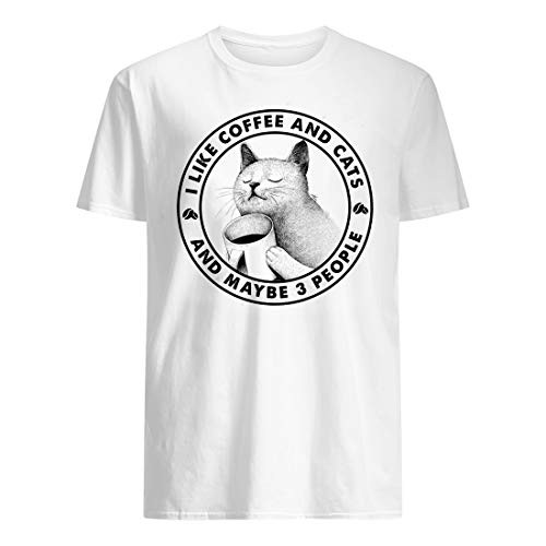 I like coffee and cats and maybe 3 people shirt Lover Cat Coffee Hoodie