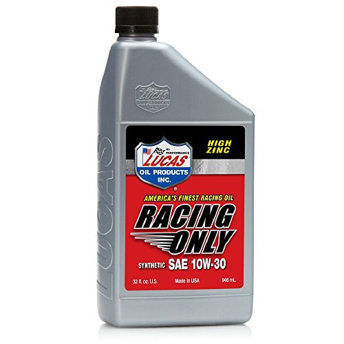 Lucas Oil 10610 10W-30 Synthetic Racing Oil - 1 Quart Bottle Lucas Oil 10610 10W-30 Synthetic Racing Oil - 1 Quart Bottle