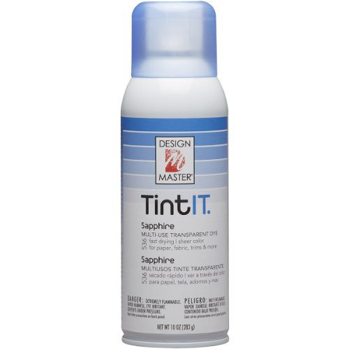 Design Master Tint IT Transparent Dye Spray Paint, 10-Ounce, Sapphire