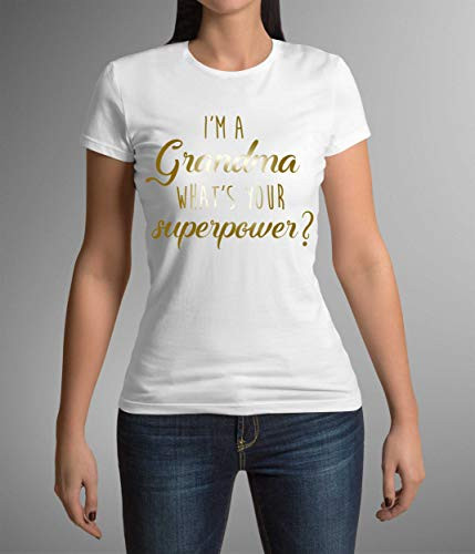 I'm Grandma what's your Superpower? Pregnancy Announcement Grandparents Great Grandma Gift 60th Birthday Gifts for Women