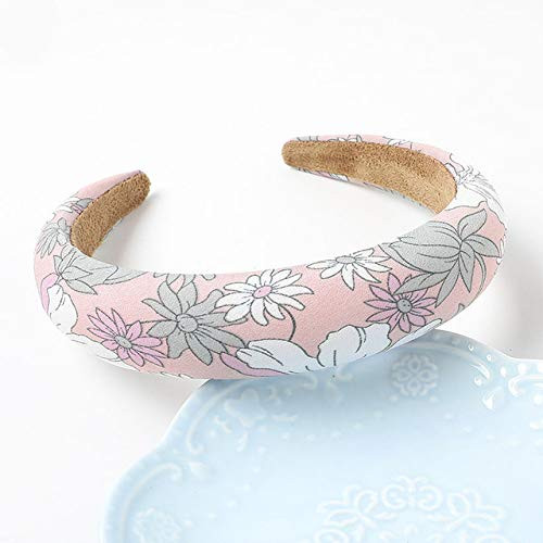 Sponge Thick Hairband Flower Print Headband Bezel Turban Women Hair Jewelry Girls Band Accessories Head HoopE Sponge Thick Hairband Flower Print Headband Bezel Turban Women Hair Jewelry Girls Band Accessories Head HoopE
